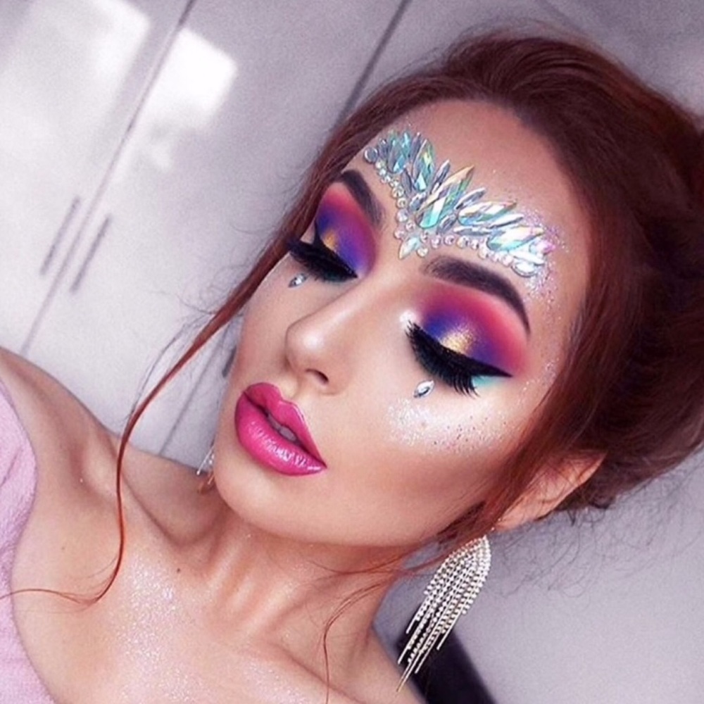 Rave Festival Crystal Rhinestone Face Jewels - Picture 10 of 16